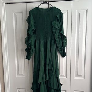 Oh So Modest Green One Size Dress